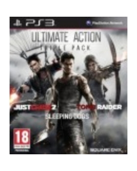 Action Pack - Tomb Raider + Just cause 2 + Sleeping Dogs AVEC NOTICE PS3