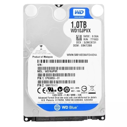 DISQUE DUR EXTERNE WESTERN DIGITAL 1TB HDD
