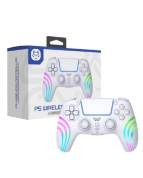MANETTE SANS FIL PS5 BLANCHE TOPWOLF PS5/PC AVEC PRISE CASQUE JACK