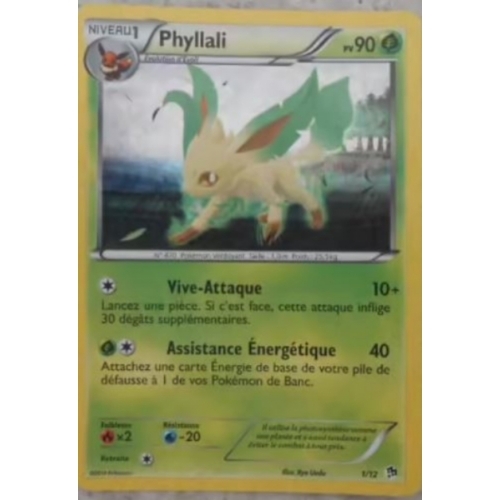 CARTE POKEMON PHYLLALI 1/12 PV90