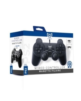 Manette noire COMPATIBLE pour PS2/ PS1 NEUF