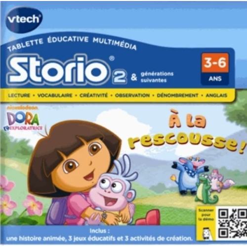 Jeux video educatif Storio 2 Vtech Dora l'exploratrice a la rescousse 