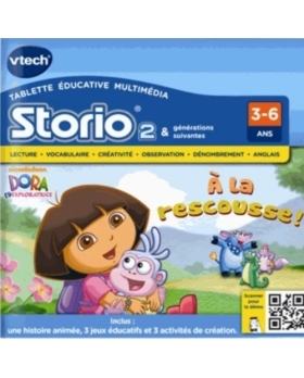 Jeux video educatif Storio 2 Vtech Dora l'exploratrice a la rescousse 
