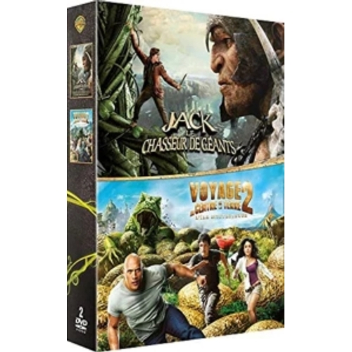 COFFRET 2 DVD JACK ET LE CHASSEUR DE GEANTS + VOYAGE AU CENTRE DE LA TERRE 2 