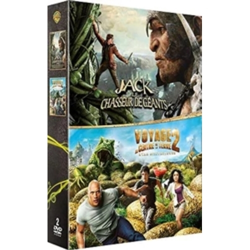 COFFRET 2 DVD JACK ET LE CHASSEUR DE GEANTS + VOYAGE AU CENTRE DE LA TERRE 2 