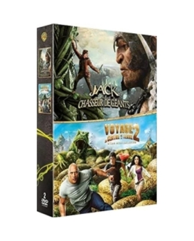 COFFRET 2 DVD JACK ET LE CHASSEUR DE GEANTS + VOYAGE AU CENTRE DE LA TERRE 2 