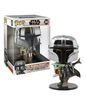 Star Wars The Mandalorian - Figurine POP! Super Sized The Mandalorian holding The Child 25 cm