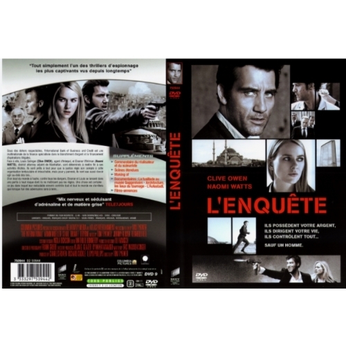 L'ENQUETE - DVD 
