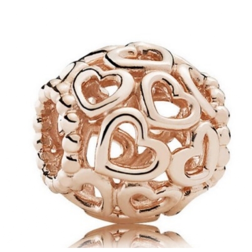 Charm Pandora Moments Parsemé de Cœurs EN ARGENT PANDORA 780964
