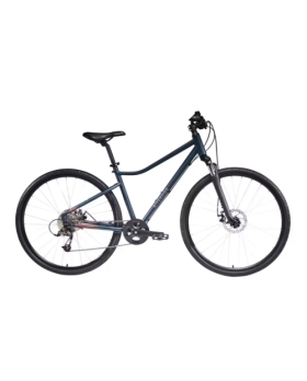  VÉLO TOUT CHEMIN RIVERSIDE 500 BLEU NUIT MONO-PLATEAU