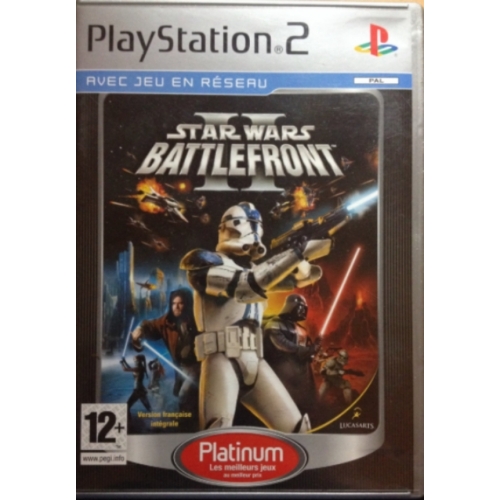 STAR WARS 2 BATTLEFRONT PLATINUM AVEC NOTICE PS2