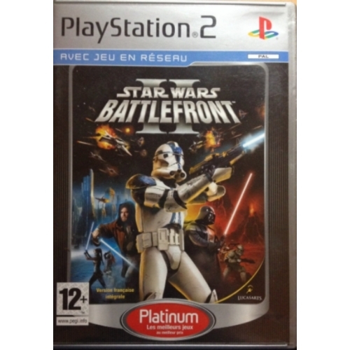 STAR WARS 2 BATTLEFRONT PLATINUM AVEC NOTICE PS2