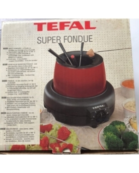 TEFAL SUPER FONDUE ELECTRIQUE 6 PERSONNES ROUGE 800W 
