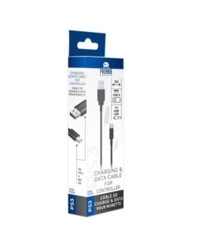 Câble MINI USB de recharge manette 3m PS3 NEUF