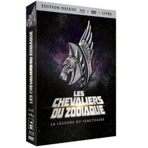 LES CHEVALIERS DU ZODIAQUES LA LEGENDE DU SANCTUAIRE EDITION DELUXE BLU-RAY+DVD+LIVRE   