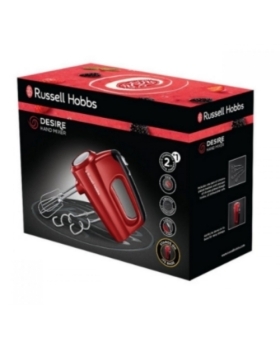RUSSELL HOBBS 24670-56 - Batteur Desire - 2 Fouets, 2 Crochets, 380 W