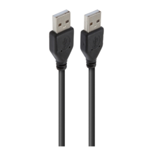 CÂBLE USB-A / USB-A, USB 2.0, MÂLE / MÂLE, NOIR
