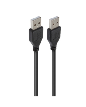 CÂBLE USB-A / USB-A, USB 2.0, MÂLE / MÂLE, NOIR