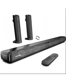 Barre de Son Ultimea Apollo S40 Double caisson de Basses Intégré Séparable 2 en 1 Bluetooth/Arc/Opti